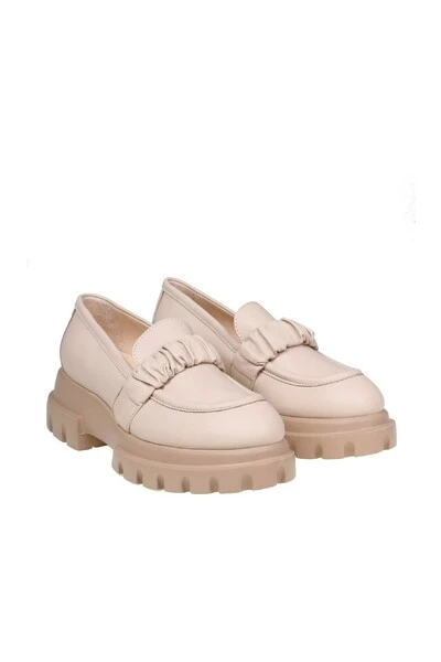 AGL Loafers Moccasins Beige 4 AGL Loafers Moccasins Beige - Afbeelding 2