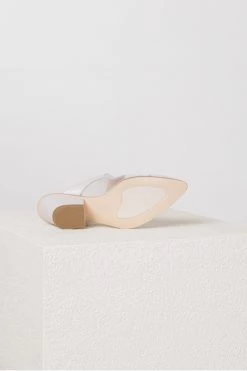 Schoenen AGL D137162 MORGANE MULE ALASKA-GHOST NEUTRAL-SHEER Ecru Beige