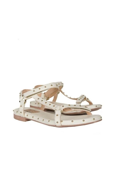 AGL Sandalen Sandals With Rhinestones Beige 3 AGL Sandalen Sandals With Rhinestones Beige