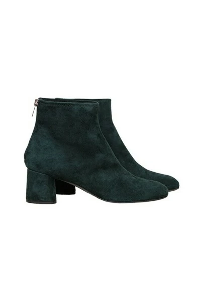 Enkellaarsjes AGL Olga Bootie Velour Sherwood Green 3 Enkellaarsjes AGL Olga Bootie Velour Sherwood Green