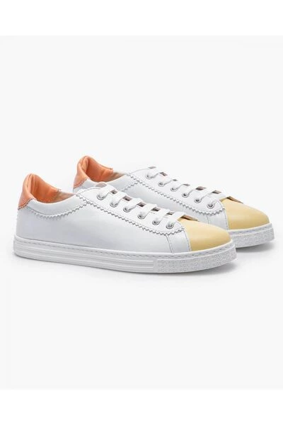AGL Nappa Leather Sneakers With Panels White 4 AGL Nappa Leather Sneakers With Panels White - Afbeelding 2