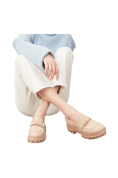 AGL Loafers Moccasins Beige 7 AGL Loafers Moccasins Beige - Afbeelding 5