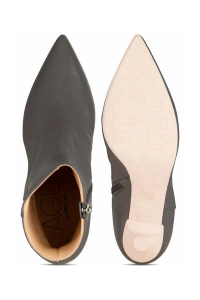 AGL Enkellaarsjes Heeled Boots Gray 3 AGL Enkellaarsjes Heeled Boots Gray
