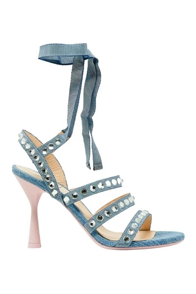 AGL Sandalen Sandal Jeans And Heel Stones Blue 5 AGL Sandalen Sandal Jeans And Heel Stones Blue - Afbeelding 3