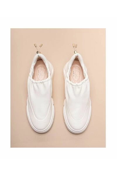 AGL Nappa Style Leather Sneakers White 3 AGL Nappa Style Leather Sneakers White