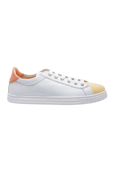 AGL Nappa Leather Sneakers With Panels White 5 AGL Nappa Leather Sneakers With Panels White - Afbeelding 3