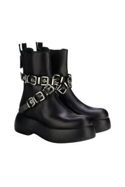 AGL Laarzen Boots With Silver Decoration Black