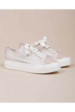 AGL Sneakers Tennis In With Varnished End Beige