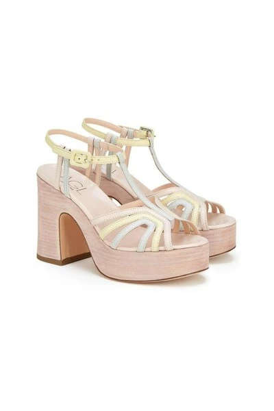 AGL Sandalen High Heels Brown 6 AGL Sandalen High Heels Brown - Afbeelding 4