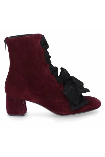 AGL Enkellaarsjes Heeled Boots Red 3 AGL Enkellaarsjes Heeled Boots Red