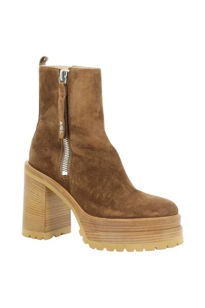 AGL Enkellaarsjes TORA Ankle Boots Brown 4 AGL Enkellaarsjes TORA Ankle Boots Brown - Afbeelding 2