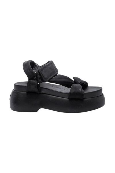 AGL Sandalen Sandals With Tulle Bands And Wedge Soles Black 5 AGL Sandalen Sandals With Tulle Bands And Wedge Soles Black - Afbeelding 3