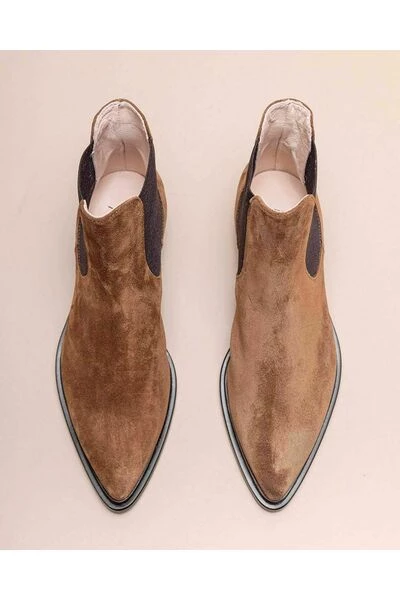 AGL Enkellaarsjes Natural Leather Boots Brown 5 AGL Enkellaarsjes Natural Leather Boots Brown - Afbeelding 3