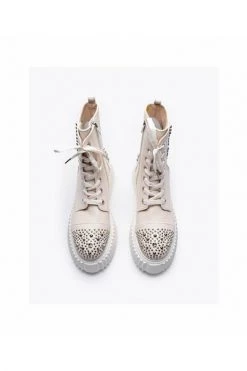 AGL Laarzen Lace-up Boots Beige