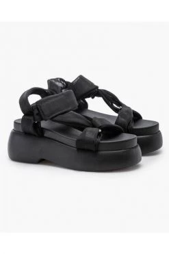 AGL Sandalen Sandals With Tulle Bands And Wedge Soles Black 9 AGL Sandalen Sandals With Tulle Bands And Wedge Soles Black -AGL Verkoopwinkel e2b794df33461dba3a61bb824beddc23