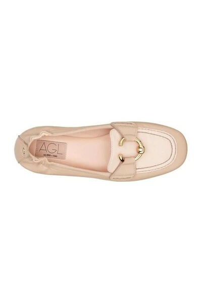 AGL Loafers Moccasins Beige 4 AGL Loafers Moccasins Beige - Afbeelding 2