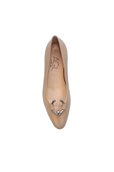 AGL Ballerina's Ballerina Shoes Beige 3 AGL Ballerina's Ballerina Shoes Beige