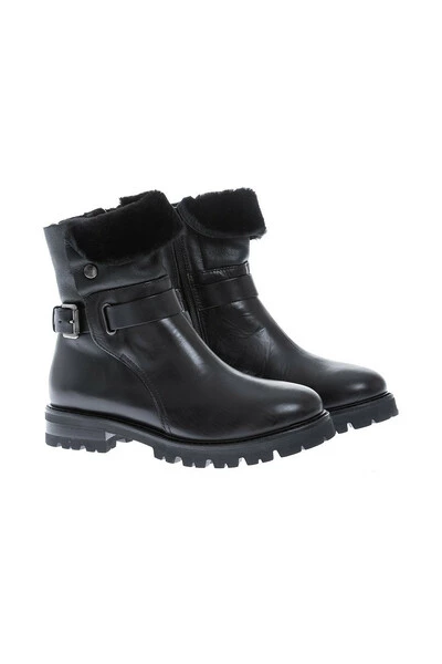 AGL Enkellaarsjes Fully Filled Leather Boots Black 3 AGL Enkellaarsjes Fully Filled Leather Boots Black